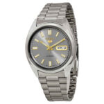 Seiko 5 Automatic Grey Dial Stainless Steel Men’s Watch SNXS75