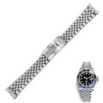 20mm Stainless Steel Replacement Wrist Watch Band watchband Strap Bracelet Jubilee with Oyster Clasp For Rolex GMT Master II