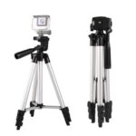 3 Way Portable Tripod Bracket Lightweight Camera Tripod Professional Aluminum Tripod Stand for Canon Sony Panasonic Nikon Camera