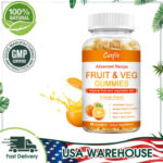 Fruit & Veg Gummies Orange Flavor Vitamin Supplement Immune System Health