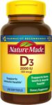 Nature Made Vitamin D3 2000 IU,(50 mcg – 250 Softgels) April 2024