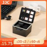 JJC Hard Plastic Battery Case & Memory Card Case Storage Organizer Box Memory Card Holder For Canon LP-E6/E6N Nikon EN-EL15 Sony