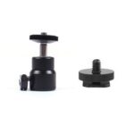 360 Degree Rotation Aluminium Mini Tripod Ball Head & Hot Shoe Mount For Canon Nikon Sony DSLR Mic Tripod Monopodss