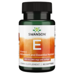 Swanson Vitamin E 180 mg (400 Iu) 60 Softgels