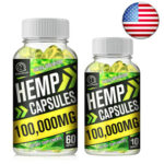 10/60Pcs For Calm,Sleep,Stress,Anxiety,Pain,Muscle,Relax HEMP SEED OIL Capsules