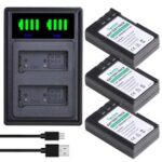 1800mAh EN-EL9 EN-EL9A Batteries + LED Dual Charger for Nikon D40 D40X D60 D3000 D5000 Digital Camera