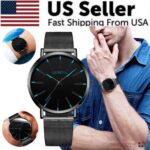 Waterproof Men’s Watch Stainless Steel Quartz Luminous Classic Watches Analog