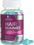 Hair Gummies 5000mcg Hair Gummy Vitamins for Faster, Stronger, Hair Growth