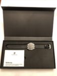 AWESOME  Porsche Wrist Watch Stainless Steel 50m.165FT Waterproof Black Leather