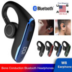 Wireless Bluetooth 5.2 Earpiece Trucker Headset Driving Noise Cancelling Earbuds