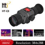 Hti HT-C8 Thermal Imager for Hunting 384*288 Pixels Adjustable focus Thermal Camera Monocular Telescopic Sight 25mm Lens