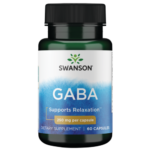 Swanson Gaba Gamma Aminobutyric Acid 250 mg 60 Capsules