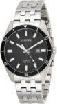 Citizen Men’s Quartz Stainless Steel Black Dial Watch – BI5050-54E NEW