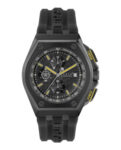 Philipp Plein Mens IP Black 44 mm Plein Extreme Strap Watch PWGAA0221