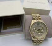 MICHAEL KORS MK8579 Gold Tone Crystal Lexington Chronograph Men’s Wrist Watch