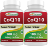 2 Pack Best Naturals CoQ10 100 mg 120 Capsules