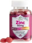 Zinc Gummies Extra Strength 50mg, Immune System Booster Supplement, Premium