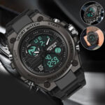 Men’s Digital Army Military Watch LED Sport Quartz Analog Stopwatch Waterproof