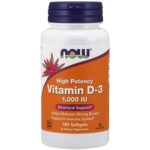 NOW FOODS Vitamin D-3 1000 IU – 180 Softgels