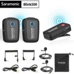 Saramonic Blink500 B2 Dual-Channel Wireless Microphone System Tx+Tx+Rx for Android iOS Phone DSLR Video Canon Nikon Live Stream