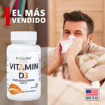 VITAMINA D3 – Colecalciferol – Huesos, músculos y nervios saludables – VITAMIN D