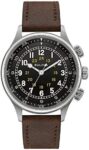 Bulova Pilot Men’s Automatic Chronograph Black Military Watch 42mm A-15 96A245