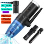 Cordless Electric Air Duster,Computer Vacuum Cleaner for Car,Handheld Electric Air Blower,Desk Mini Air Spray Cleaner Tool