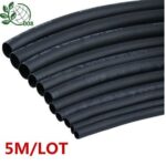 5 METER/LOT BLACK 1mm 1.5mm 2mm 2.5mm 3mm 3.5mm 4mm 5mm 6mm Heat Shrink Tubing Tube