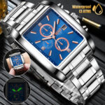 Waterproof Men Classic Watch Luminous Stainless Steel Quartz Calendar Wristwatch