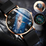 Waterproof Men Watch Ultra Thin Classic Business Stainless Steel Quartz Luminous