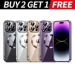 For Apple iPhone 14 13 12 11 Pro Max Case Mag Safe Magnetic Camera Lens Cover