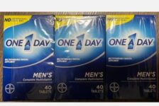 (3) One A Day Men’s Complete Multivitamin/Multimineral Supplement  – 120 Tablets