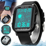 Waterproof Men’s Sports Military Watch LED Large Digital Multifunction Fashion