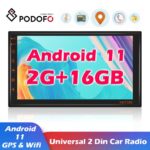 Podofo Android 11 Car Radio 2 Din 2GB 16GB Multimedia Video Player 7 Inch Stereo Receiver For Volkswagen Toyota Nissan KIA Ford