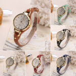 Women  Ladies Watches Round Dial Analog Quartz PU Leather Strap Wristwatch NEW