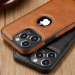 For iPhone 14 13 12 Pro Max Case Slim Leather Luxury Thin Shockproof Casus 11