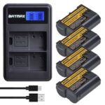 Batmax 2280mAh EN-EL15C EN EL15 Battery+LCD Dual USB Charger for Nikon Z5, Z6, Z6 II, Z7, Z7II D600 D610 D600E D800 D800E D810