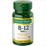 Nature’s Bounty Vitamin B-12 1000 mcg Tablets – 100 Count