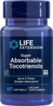 Super Absorbable Tocotrienols, 60 gels Life Extension Most Absorbable Vitamin E