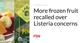 More frozen fruit recalled over Listeria concerns