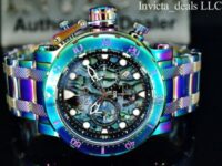 Invicta Men’s 52mm Coalition Forces Chronograph ABALONE DIAL IRIDESCENT SS Watch