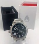 Nixon 51-30 A083-000 Silver Tone Chrono Black Dial Men’s Wrist Watch A083000