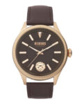 Versus Versace Mens Colonne Rose Gold 45mm Strap Fashion Watch