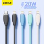 Baseus Liquid Silica Gel 20W PD USB C Cable for iPhone 13 12 Pro Mini Max Fast Charging Cable for MacBook iPad Pro Type-C Cable