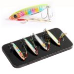 Feather Fishing Carbon Metal Colorful Lures Jig Bait Spinning Spoon Artificial Baits Bass Hook of Minnow Sinking Casting Tackle