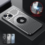 For iPhone 14 Pro Max 12 13 MagSafe Metal Case Heat Dissipation Cover Shockproof