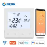 Beok Tuya Smart Home Wifi Thermostat For Underfloor Heating Temperature Controller Water Gas Boiler Remote Control Alexa, Google