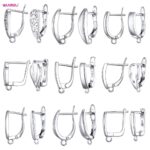 DIY Jewelry 925 Sterling Silver Earrings Clasps Hooks For Women Handmade Making Accessories Fashion Design Wholesale