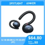 Anker Soundcore Sport X10 Bluetooth 5.2 Headphones Sports Rotating Ear Hooks Deep Bass IPX7 Waterproof Sweatproof Sport Earbuds