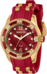 Invicta 36718 Women’s Angel Scuba Fusion Red Dial Quartz Crystal Accented Watch